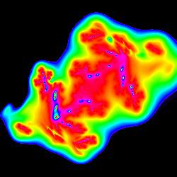 Distance-Estimation eines Julia-Fratals