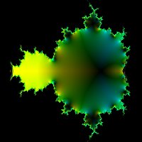 Schnitt durch Apfelmnnchen