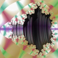 Schnitt durch
                        Apfelmnnchen (invers)