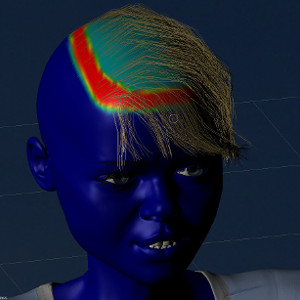 Hair-Density-Weights
                    (Vertex-Group)