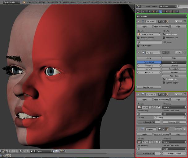 Skin-Oberflche und
                        Subdermal-Layer